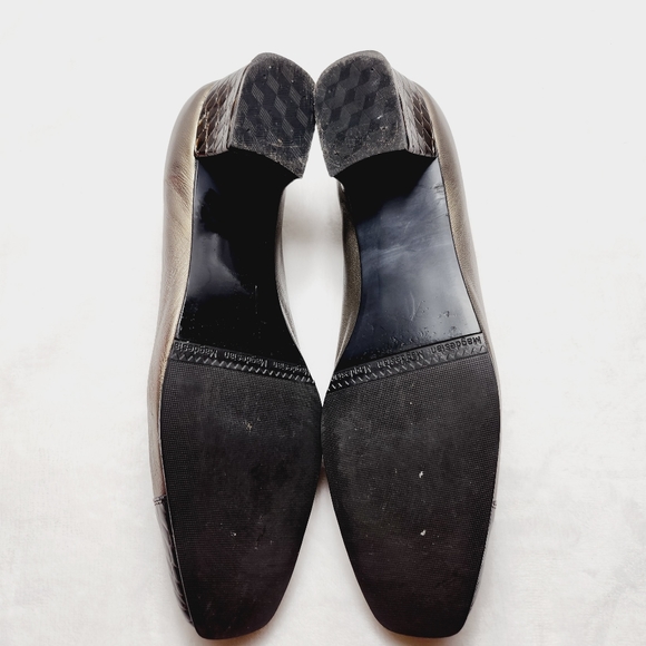 2 X CALIFORNIA MAGDESIANS leather Tassel pumps, black and bronze - Picture 15 of 16